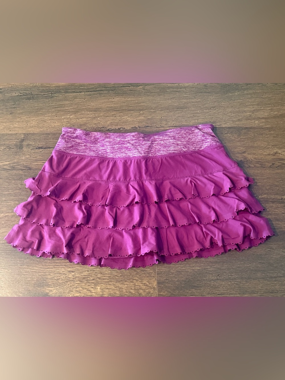 Lululemon Purple Ruffle Skirt